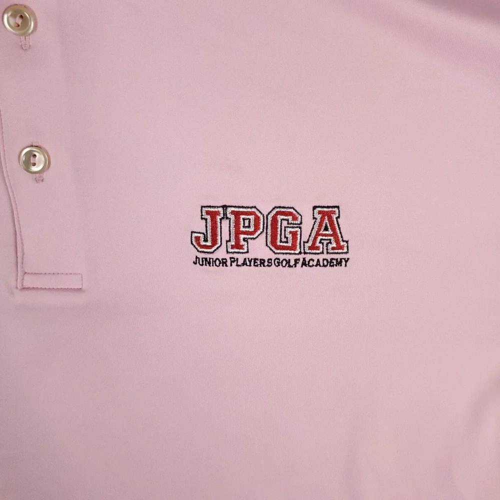 Peter Millar Summer Comfort Pink Golf Mens Short Sleeve Polo Shirt Size Large - Picture 2 of 8